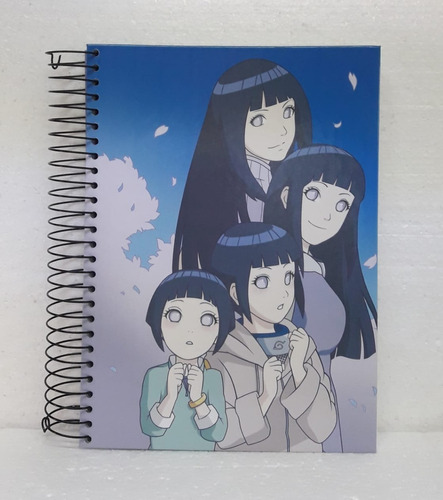 Caderno Anime: Hinata - 1 Matéria - 96 Folhas + Brinde